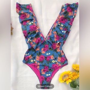 One Piece Floral Swimsuit